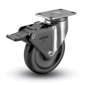 Colson 2 Series Stainless Steel Swivel Caster with Tech Lock Brake
