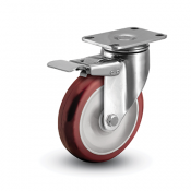 Colson 2 Series Stainless Steel Swivel Caster with Total Lock Brake