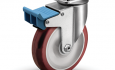 Colson 2 Series Swivel Top Plate Caster with Directional Lock Brake