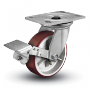 Colson 6 Series Swivel Top Plate Caster with Tread Lock Brake
