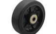 Colson Trans-forma LT Wheel Flat Black Tread with capacity to 500 pounds