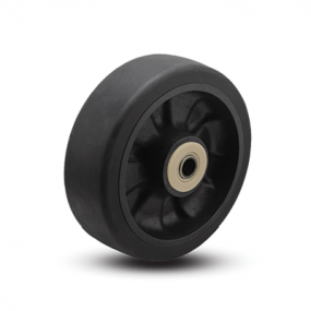 Colson Trans-forma LT Wheel Flat Black Tread with capacity to 500 pounds