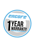 Encore branded casters are backed by a 1 year warranty