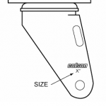 How to a Colson 2 Series Swivel Caster Fork